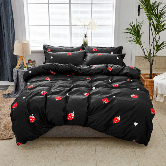 Aloe Cotton Four-Piece Bedding Set (Various designs)