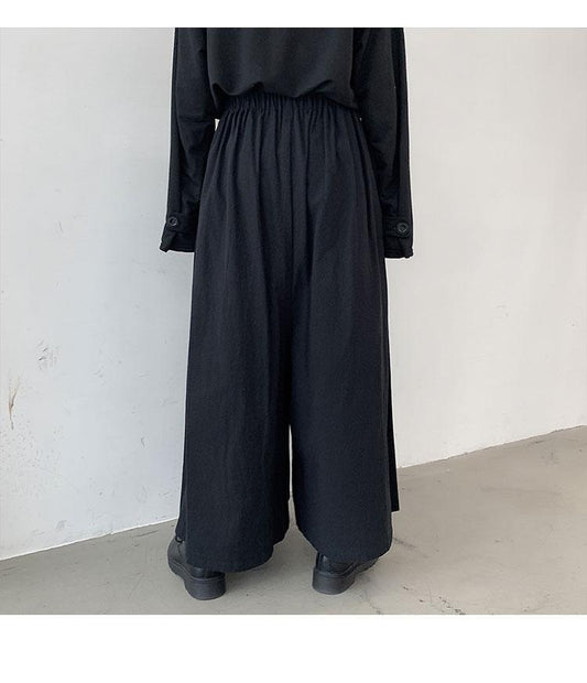 Yamamoto-Style Wide Leg Trousers