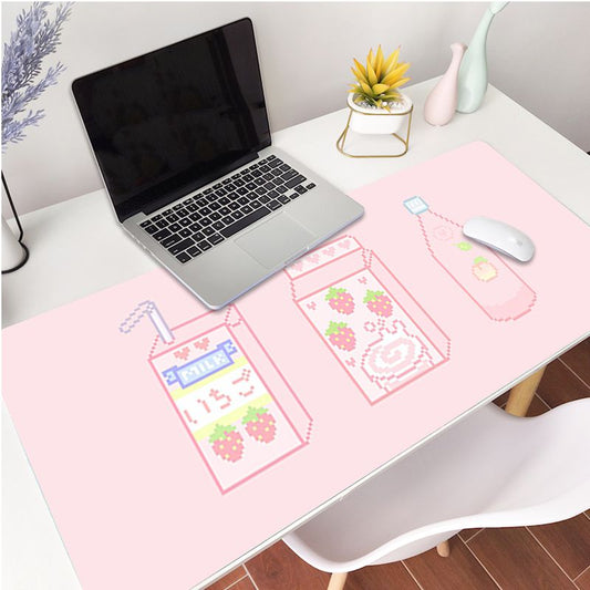 Strawberry Peach Kawaii Design Anti-slip Desk Table Mouse Pad