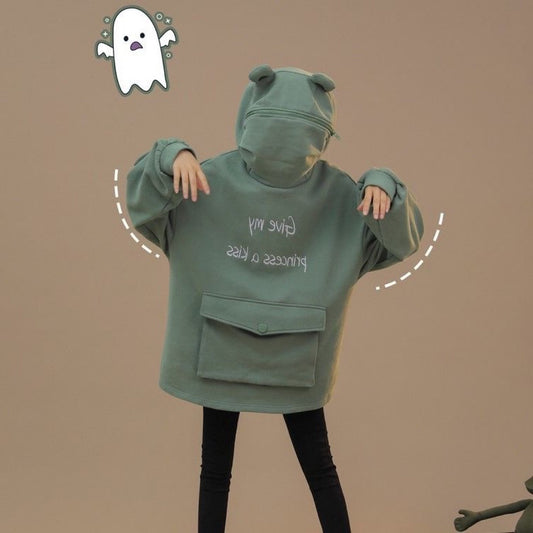 Frog pullover pocket jacket