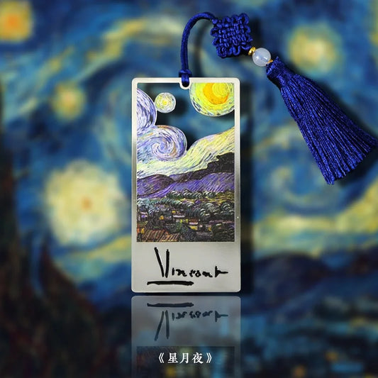 Van Gogh Series Works Stainless Steel Metal Bookmarks