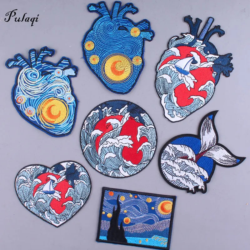 Van Gogh Patches For Clothing Thermoadhesive Patches