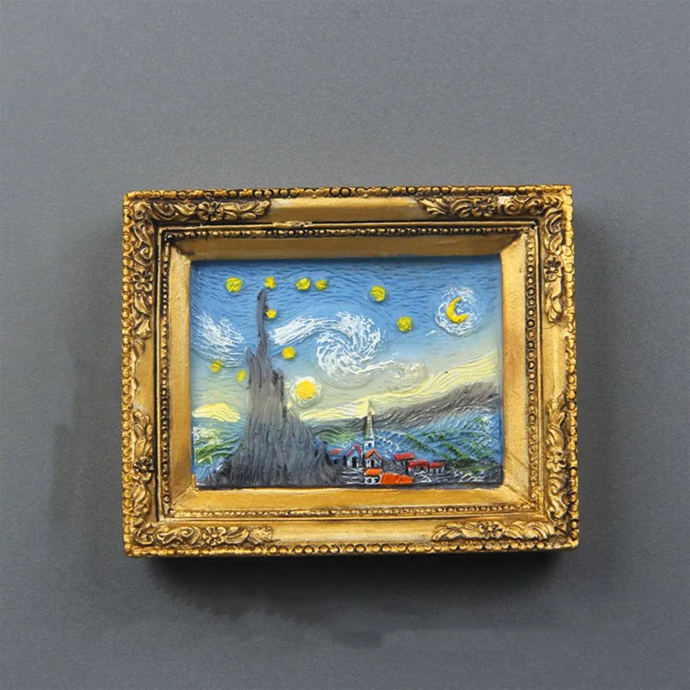 European Creative World Famous Painting Fridge Magnet