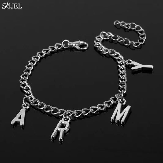 Jimin ARMY Letter Bracelets Accessory