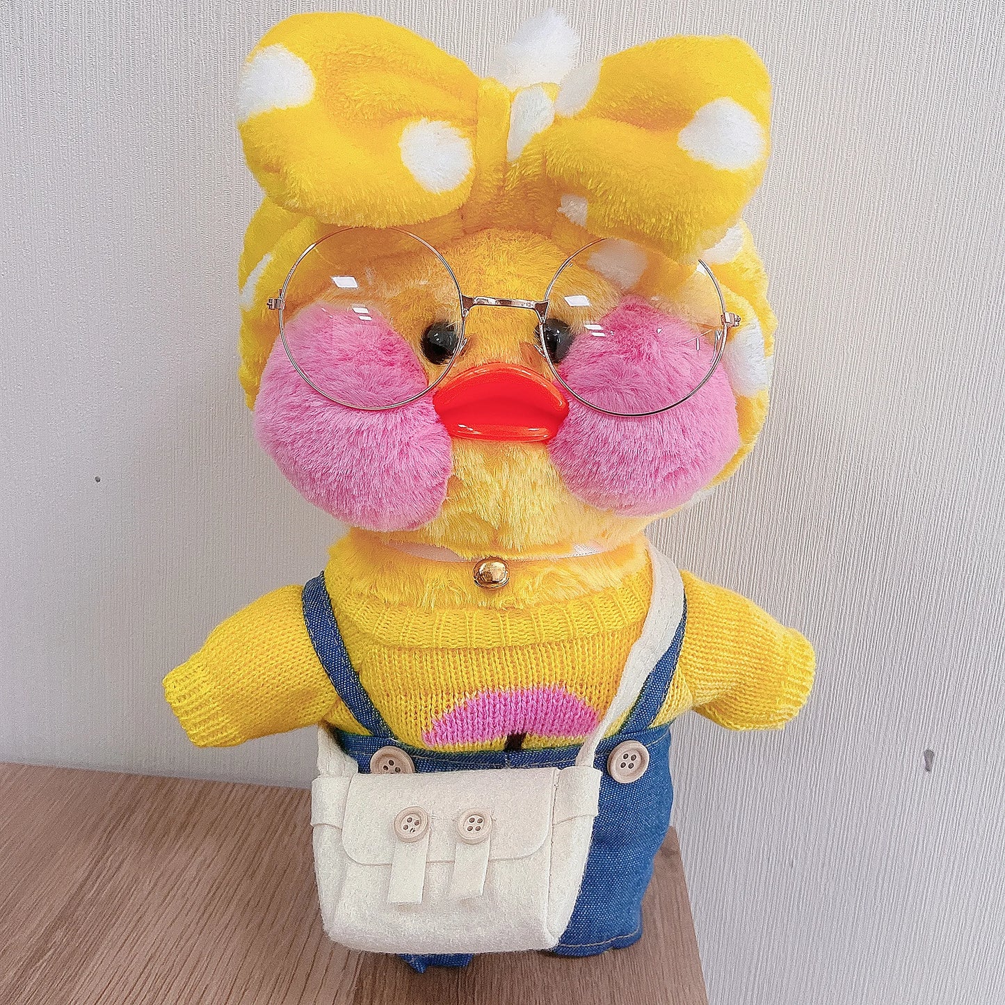 30cm Cute Lalafanfan Yellow Cafe Ducks Stuffed Soft Toy