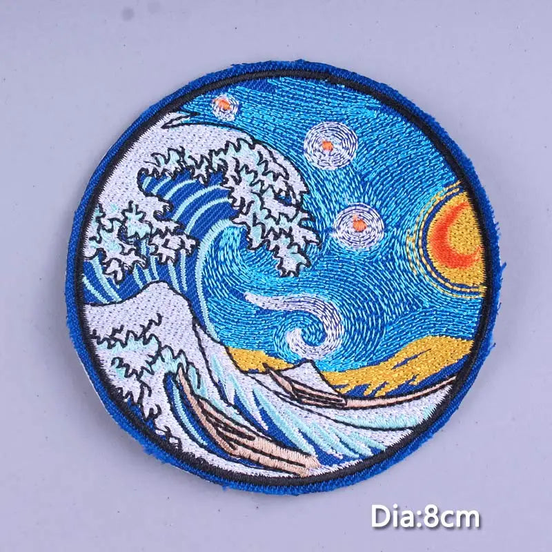 Van Gogh Patches For Clothing Thermoadhesive Patches