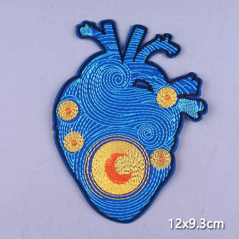 Van Gogh Patches For Clothing Thermoadhesive Patches