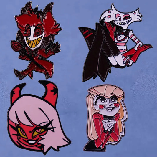 Angel Dust Enamel Pins Hazbin Hotel