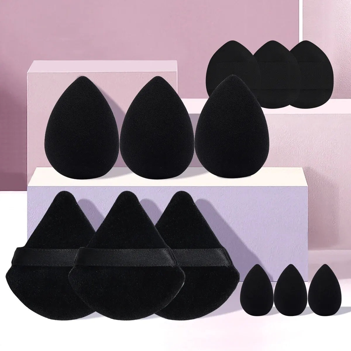 MAANGE 12pcs Makeup Puff Kit Blending Sponge