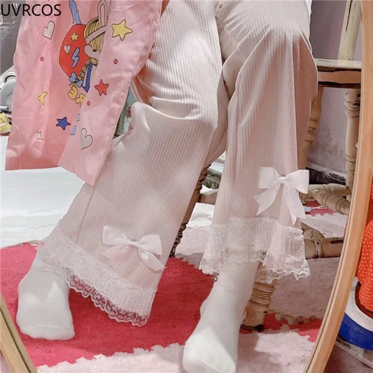 Japanese Lolita Women's High Waist Corduroy Pants