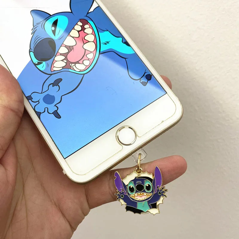 MINISO Stitch Phone Anti-Dust Plug For iPhone Samsung Xiaomi Huawei