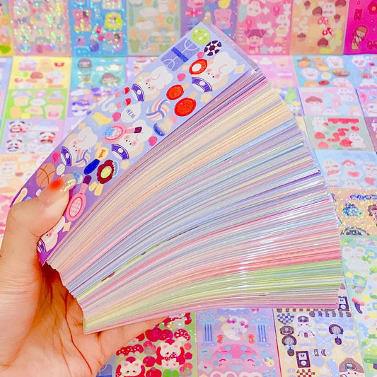 30/100Pcs Kawaii Handbook Stickers