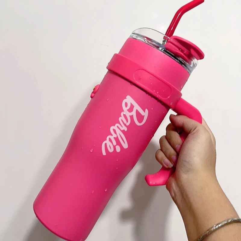 Barbie Series Giant Large-Capacity 1200ML Straw Cup