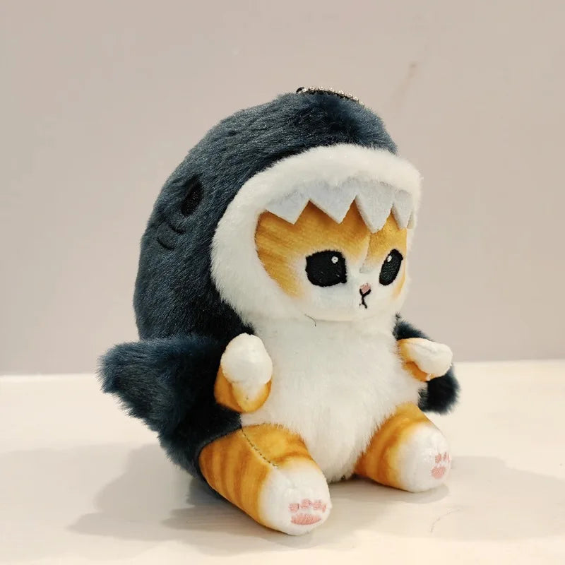 Kawaii Hobby Tempura Fried Shrimp Shark Cat Plush Doll