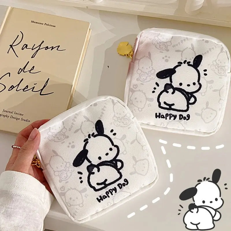 Sanrio Pochacco Figure Kawaii Pouch/Cosmetic Bag