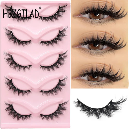 HBZGTLAD Cat Eye Eyelashes 3D False Lashes