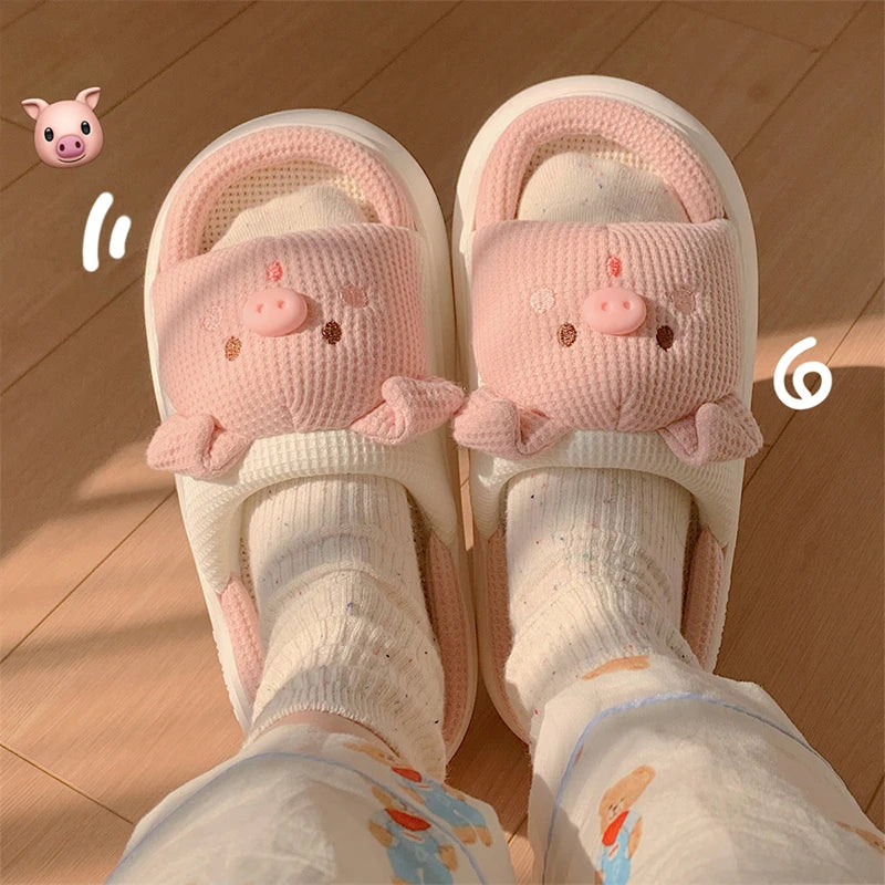 Cute Pig Slippers Unisex Home