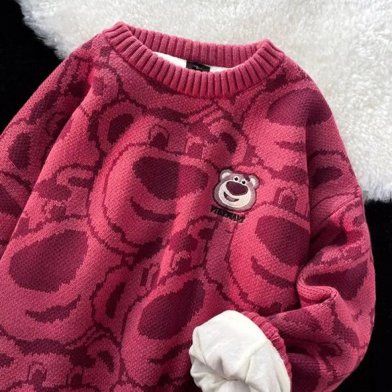 Pixar Lotso Cartoon Kawaii Sweater