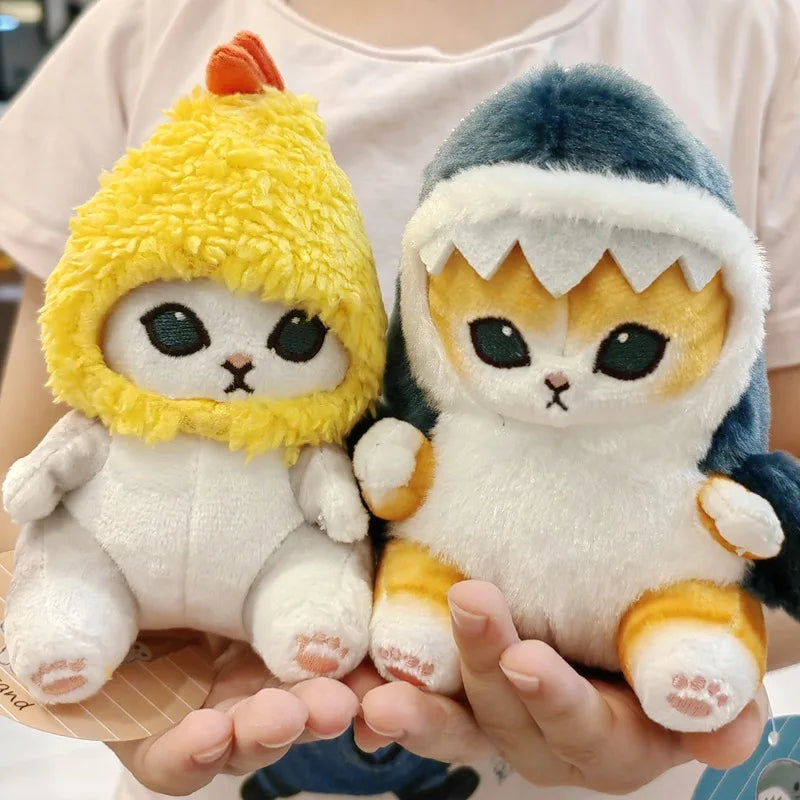 Kawaii Hobby Tempura Fried Shrimp Shark Cat Plush Doll