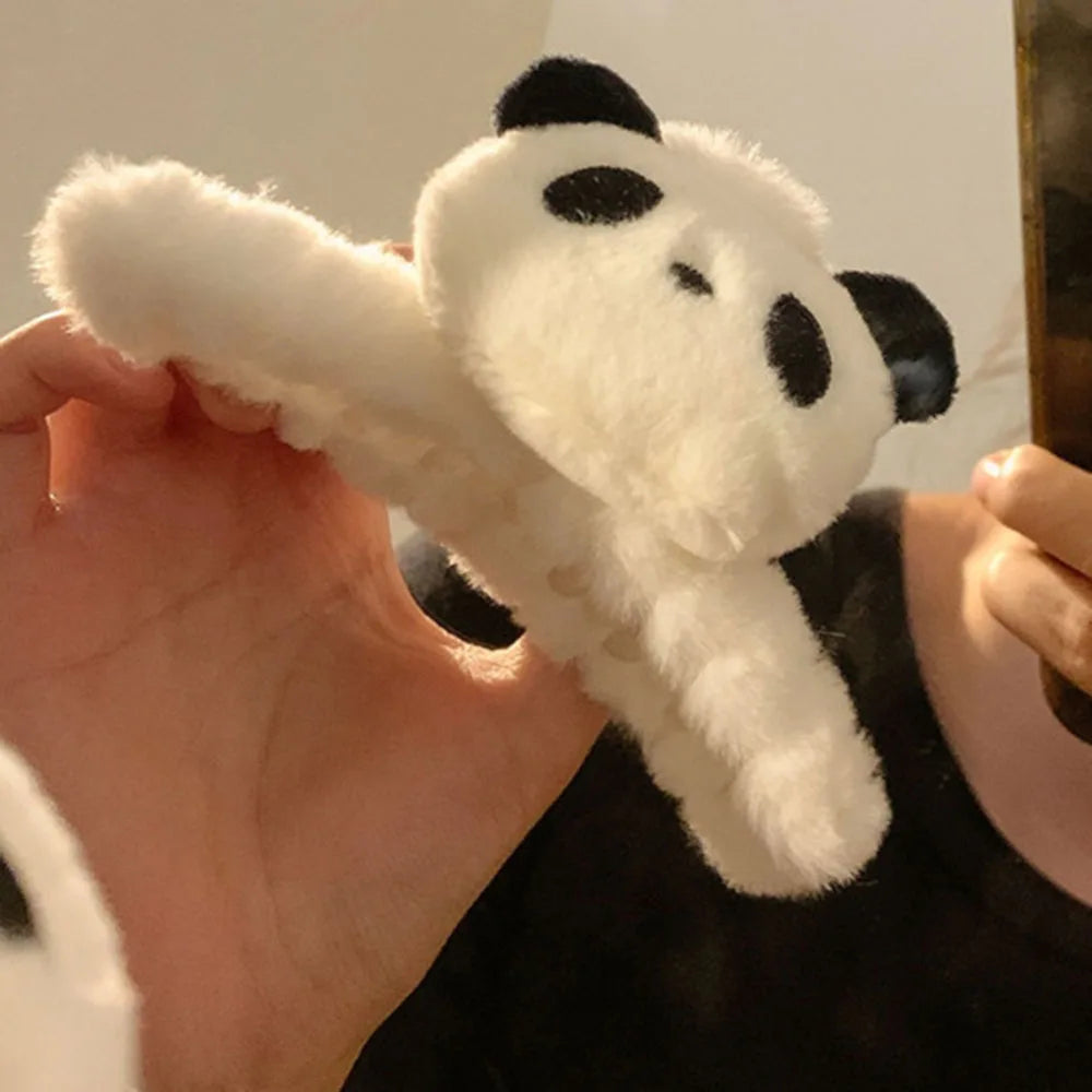 Cute Plush Panda Hair Claw