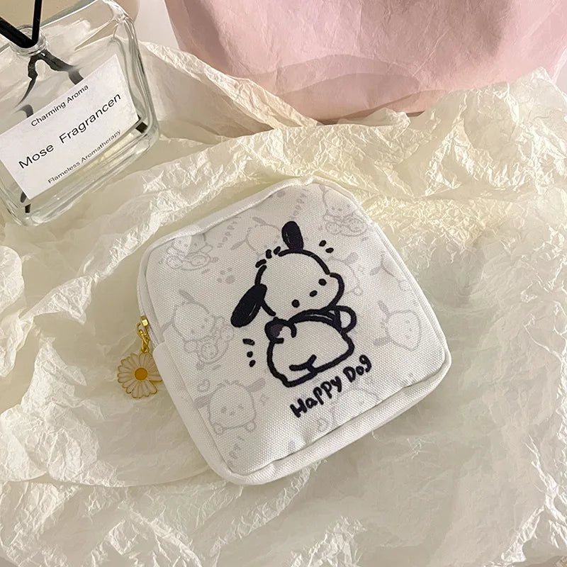 Sanrio Pochacco Figure Kawaii Pouch/Cosmetic Bag