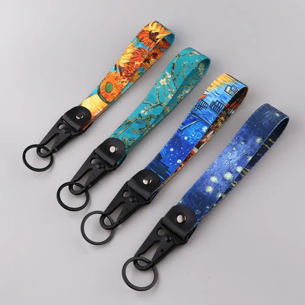 Original Novel Art Van Gogh Car Keychain