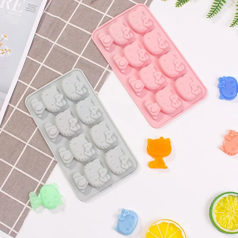 Kawaii Hello Kitty Ice Tray Silicone Mold