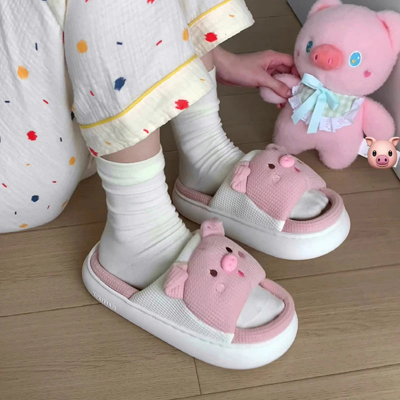 Cute Pig Slippers Unisex Home