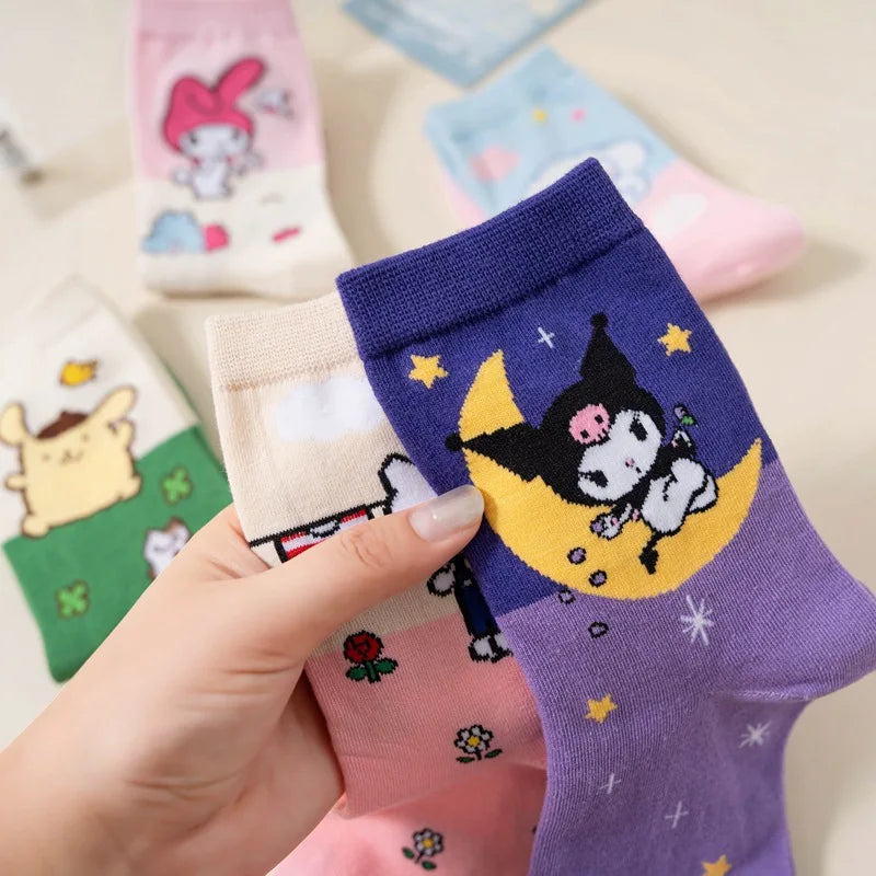 5pcs Sanrio Socks Set