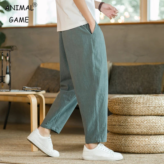 Cotton Linen Breathable Casual Pants