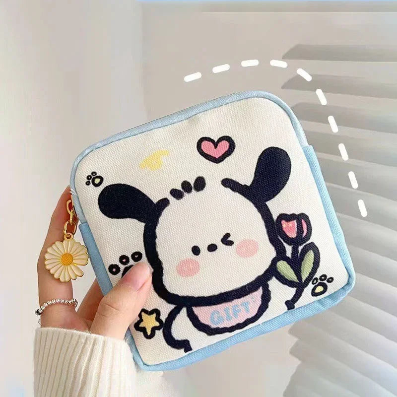 Sanrio Pochacco Figure Kawaii Pouch/Cosmetic Bag