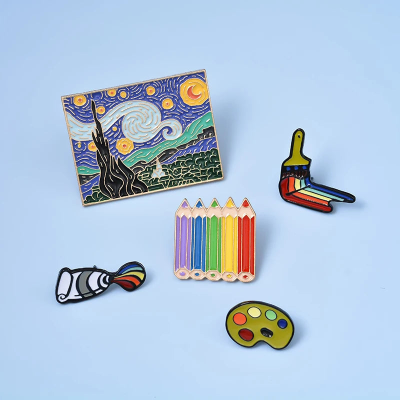 Van Gogh Enamel Pins