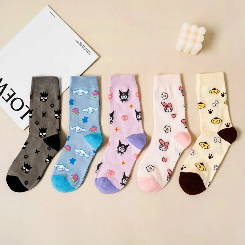 5pcs Sanrio Socks Set