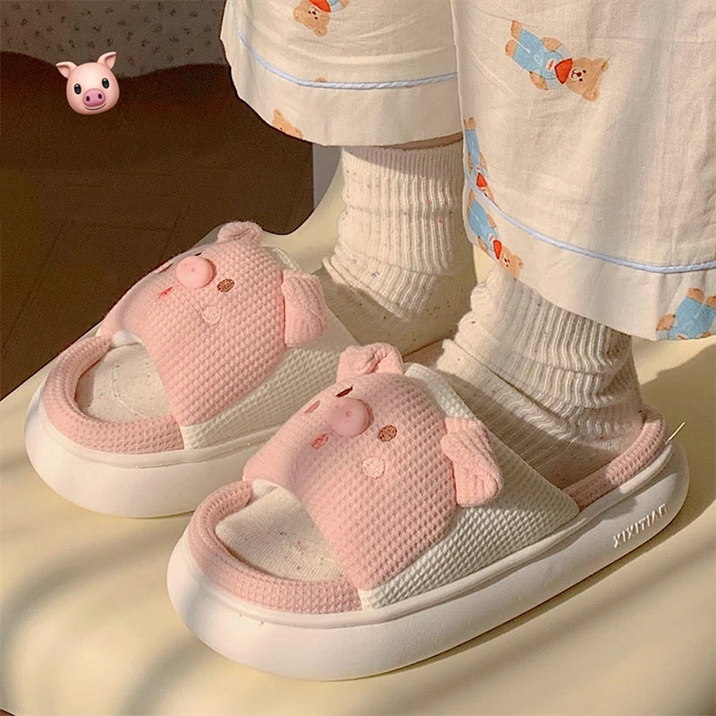 Cute Pig Slippers Unisex Home