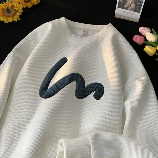 Korean Comfortable Crew Neck Sweatshirts