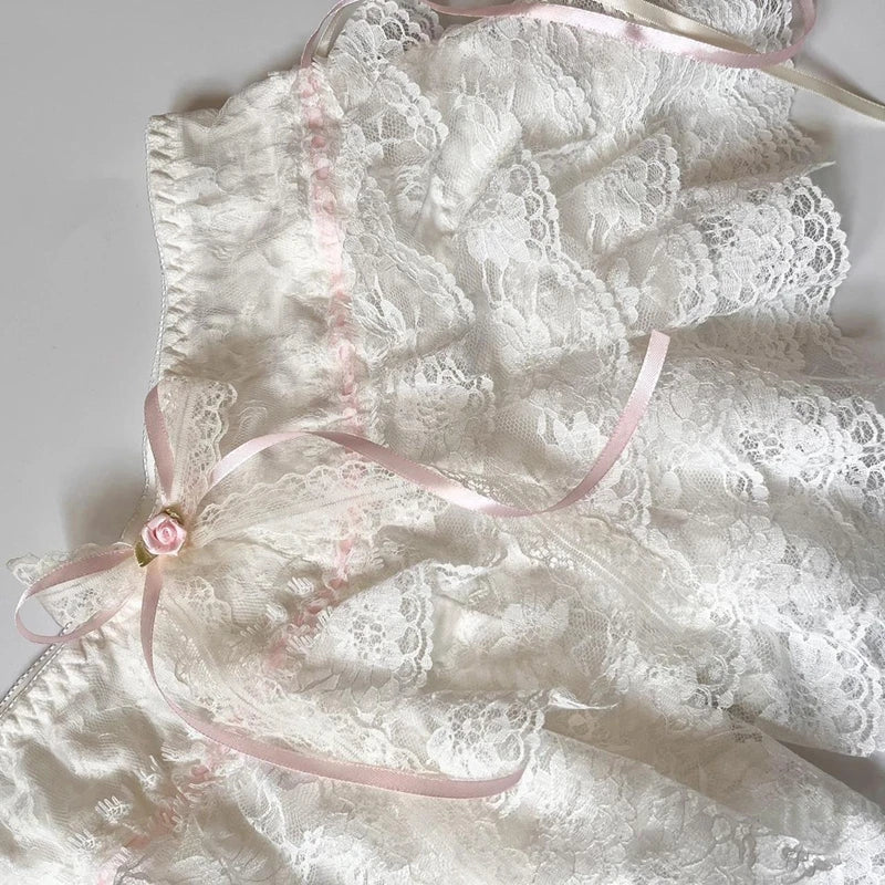 Cottage Lace Coquette Y2K Vintage Shorts