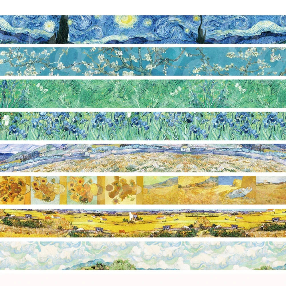 Creativity Van Gogh Paintings Washi Tape DIY