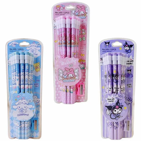 12pcs Sanrio Writing Pen Set