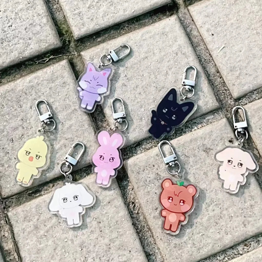 KPOP ATEEZ Cartoon Keychain