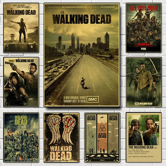 The Walking Dead Poster Rick Grimes/Daryl Dixon Prints Posters Decor