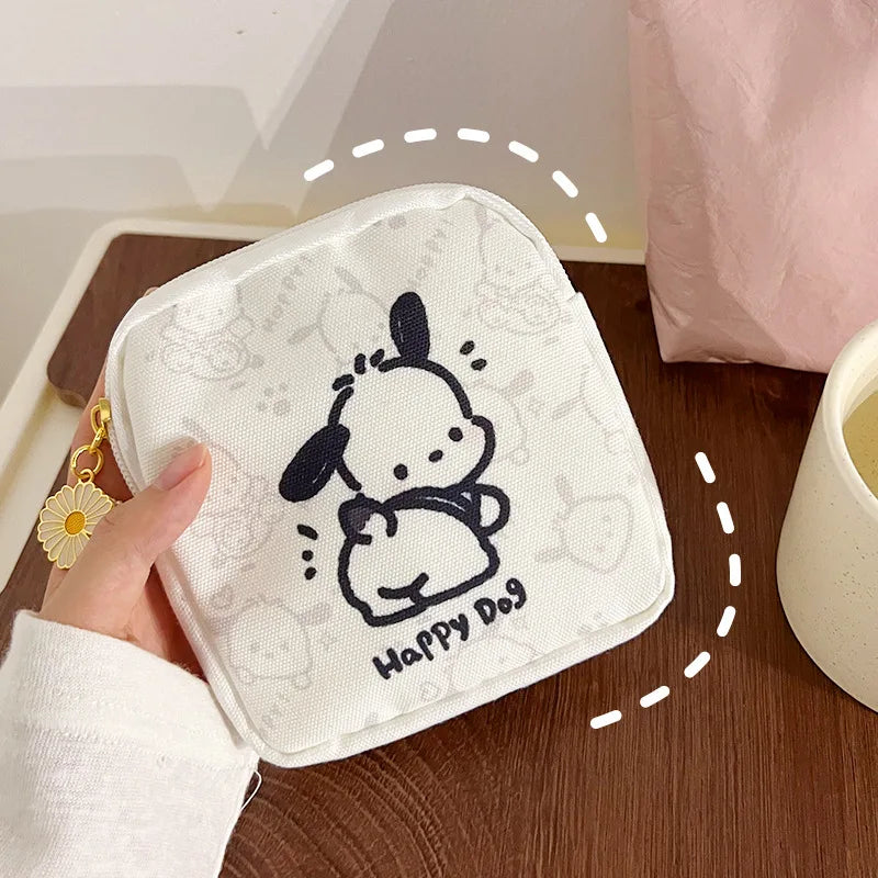 Sanrio Pochacco Figure Kawaii Pouch/Cosmetic Bag