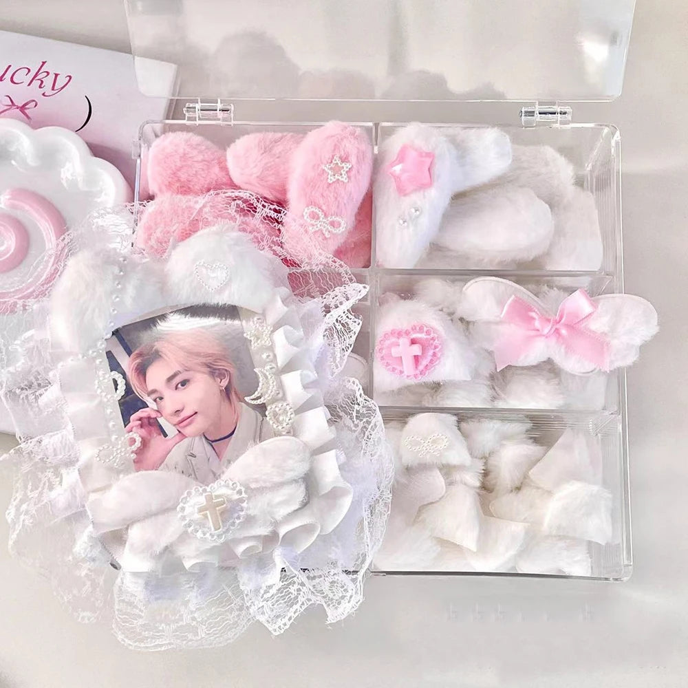 10Pcs Sweet Plush DIY Photocard Holder