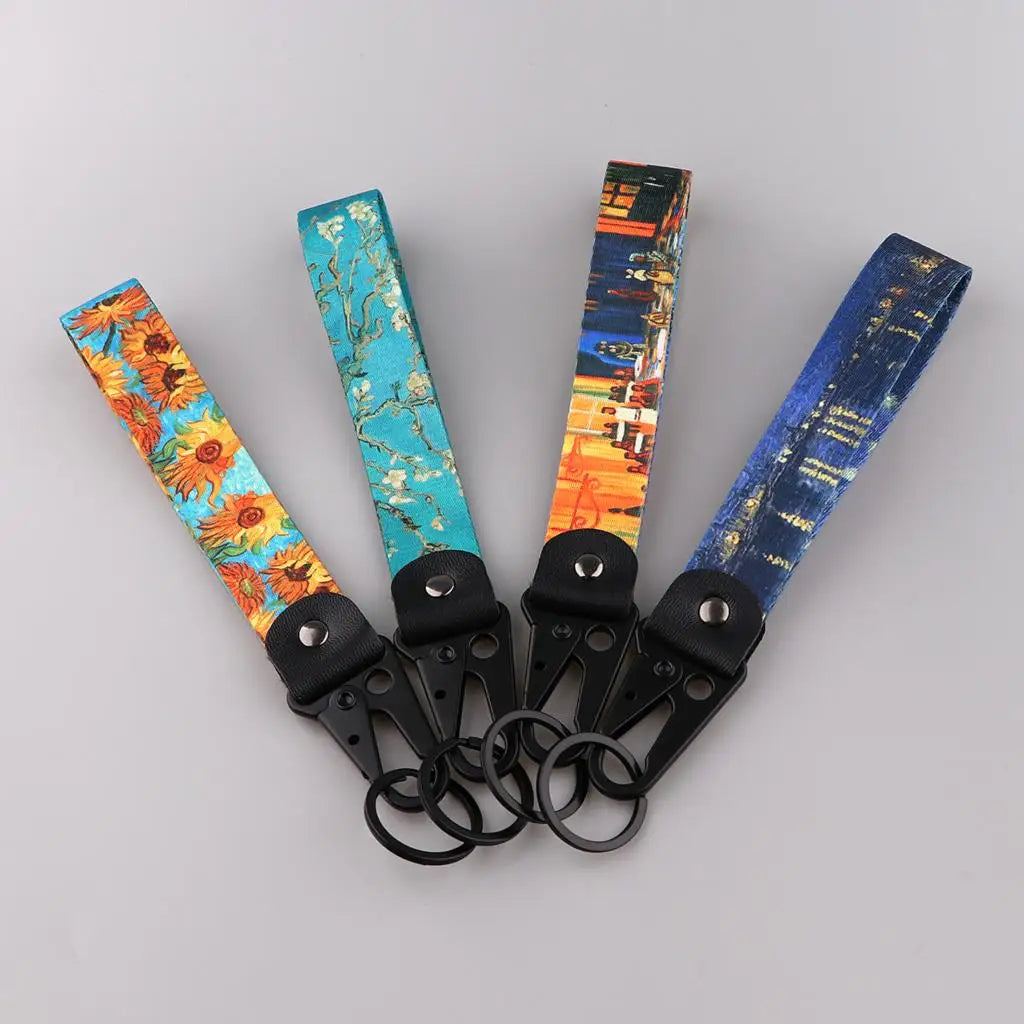 Original Novel Art Van Gogh Car Keychain