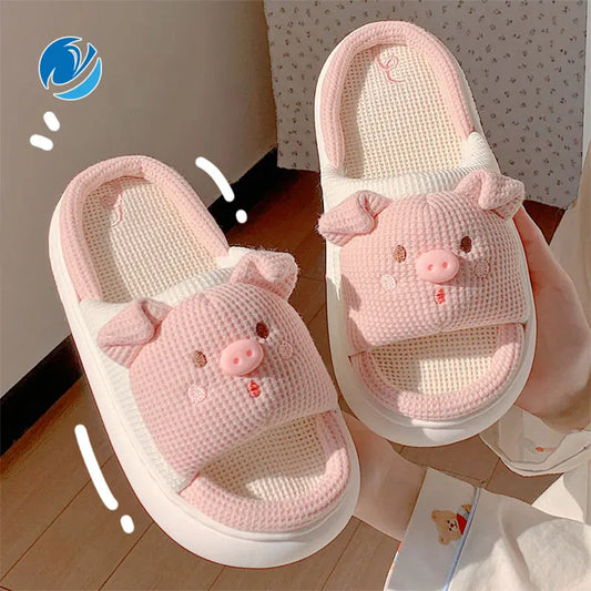 Cute Pig Slippers Unisex Home