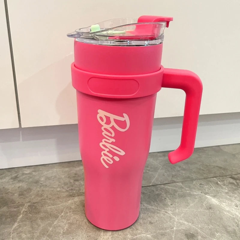 Barbie Series Giant Large-Capacity 1200ML Straw Cup