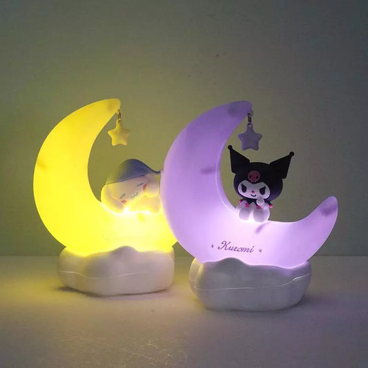 3D Kawaii Sanrio Moon LED Night