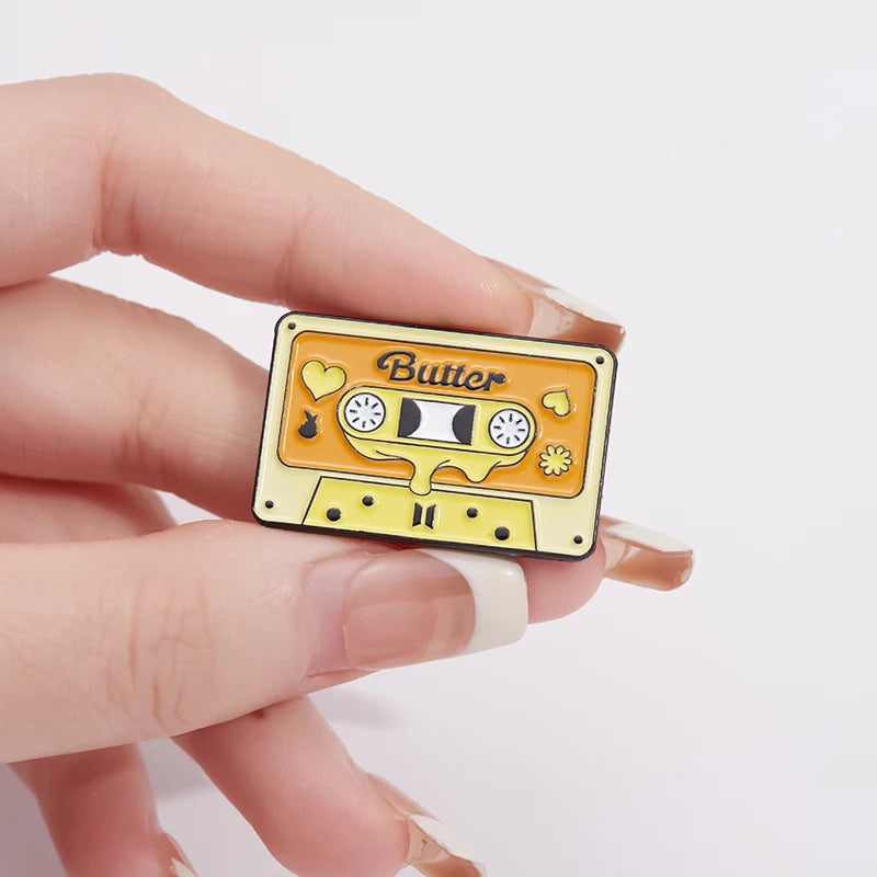 Music Tape Enamel Pins KPOP Styles