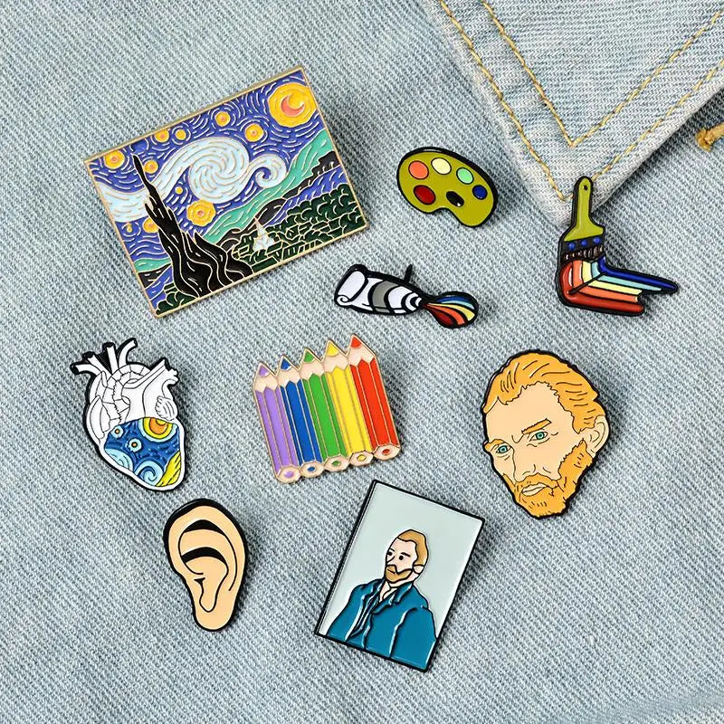 Van Gogh Enamel Pins