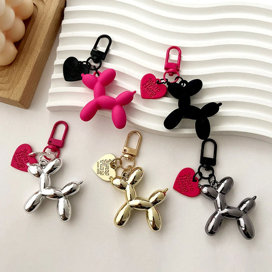 Y2K Acrylic Cartoon Balloon Dog Keychains