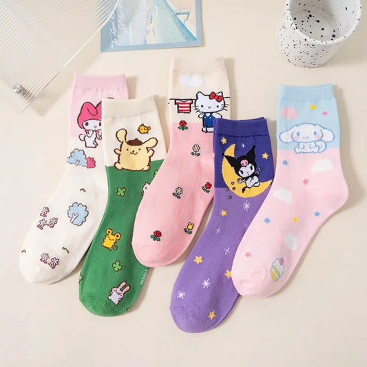 5pcs Sanrio Socks Set